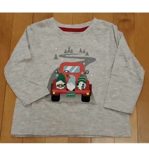 Lot 2 Baby Toddler Boys Christmas T-Shirts Size 12 18 24 mo 2T Gnomes Santa NWT - Picture 2 of 3